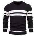 thumbnail image 1 of Men's Thermal Knit Sweater Coat Long Sleeve Crewneck Pullover Comfortable Winter Warm Casual Outwear, 1 of 1