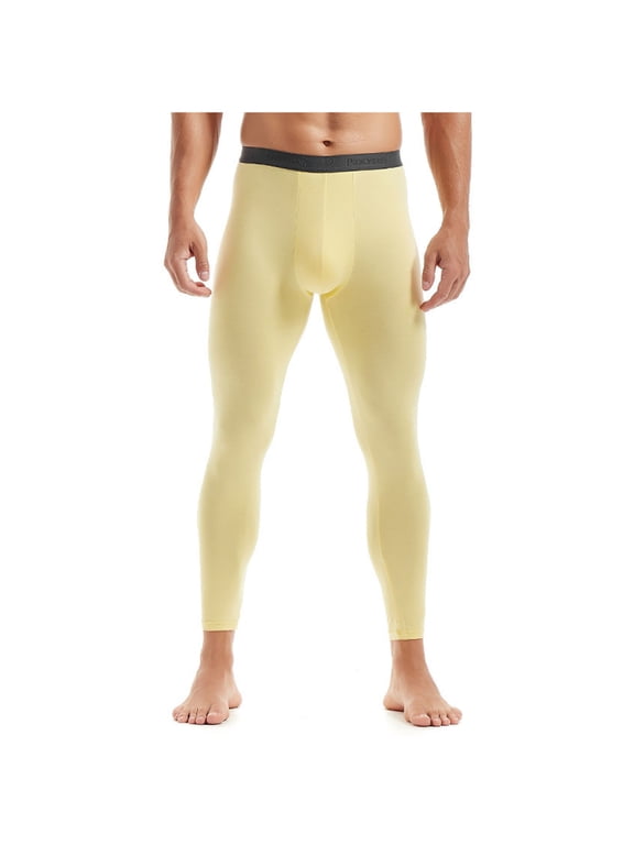 Men's Thermal Leggings Base Layer Long Johns Compression Pants Warm Underwear for Cold Weather