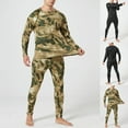 thumbnail image 1 of Men's Thermal Top and Bottom Set Camo Underwear Long Johns Base Layer with Soft Lined, 1 of 6