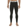 thumbnail image 1 of Men's Thermal Underwear Bottoms Winter Warm Thin Long Youth Slim Fit Mid Low Waist Casual Pants, XXL, Black, 1 of 6