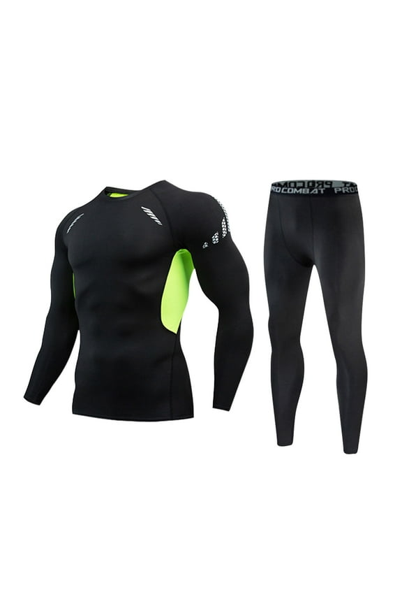 Men's Thermal Underwear Set Winter Base Layer Quick Heat Retention Cold Weather Gear