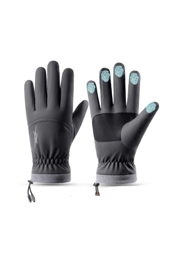 Men‘s Thermal Winter Gloves, Waterproof Insulated Ski Gloves with Touchscreen & Grip, for Snowboarding, Hiking & Work B