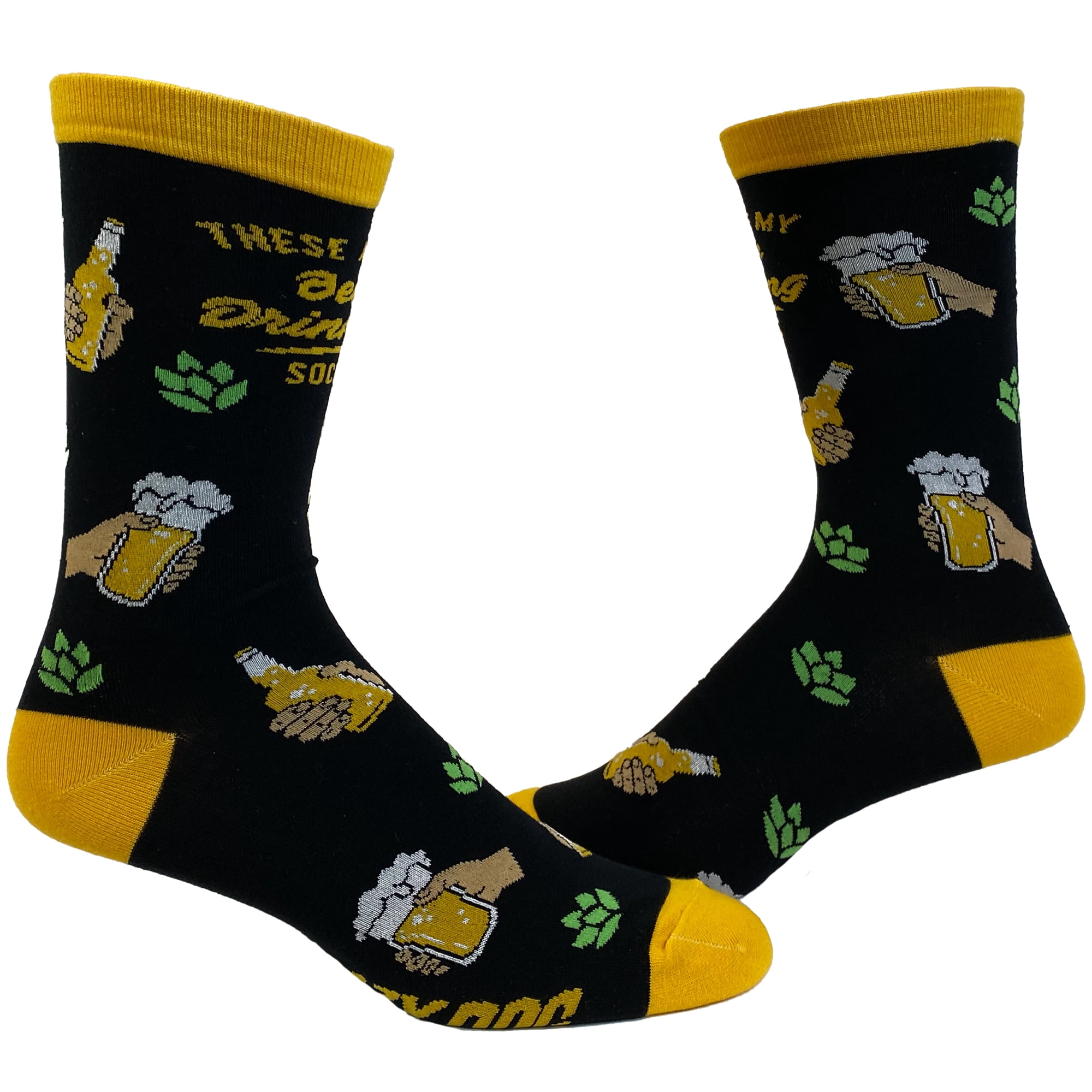 Men's These Are My Beer Drinking Socks Funny Party IPA Brew Graphic ...