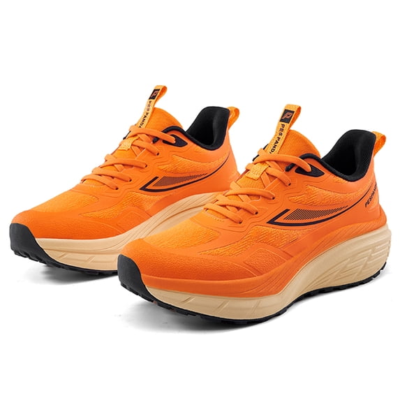 Men's Thick EVA Cushion Trail Running Shoes, Breathable Mesh Non Slip Athletic Sneakers