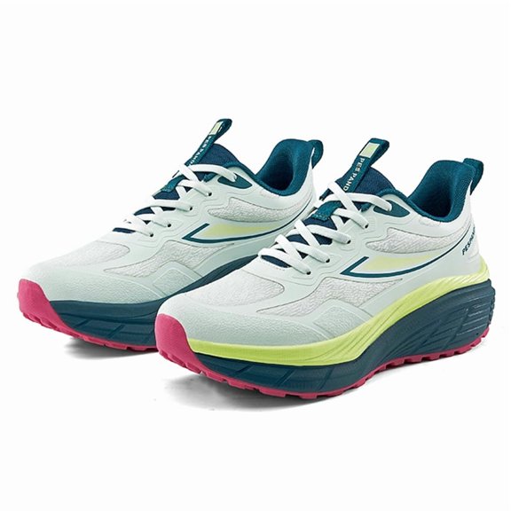Men's Thick EVA Cushion Trail Running Shoes, Breathable Mesh Non Slip Athletic Sneakers