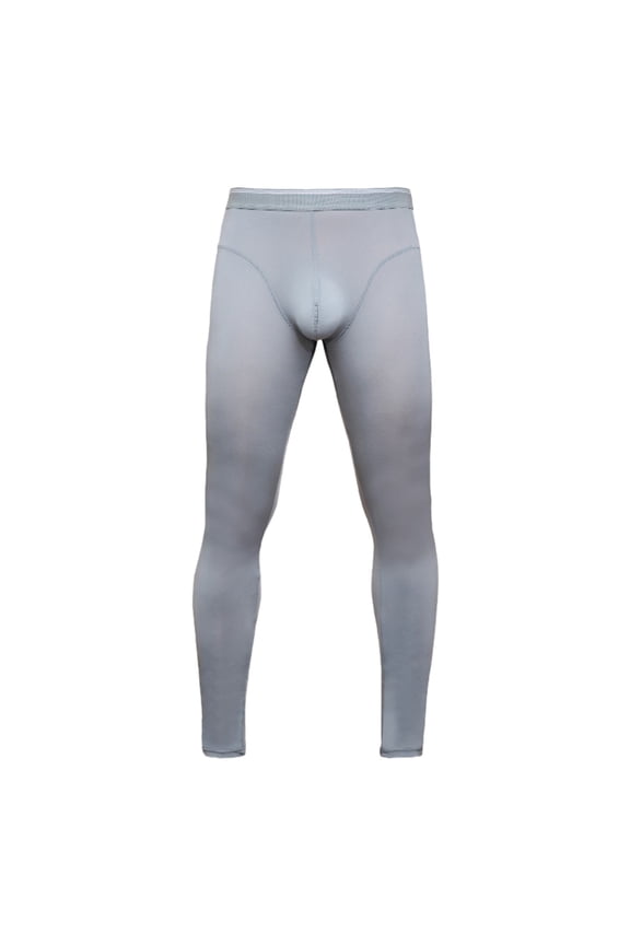 Men's Thin Breathable Leggings - Ice Smooth Sports Pants, Nylon, Pouch Design, Machine Wash, Home Gym