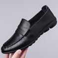 thumbnail image 1 of Men's Thin-Soled Non-Slip Loafers, Slip-On Business Shoes Fashionable Simple, 1 of 9