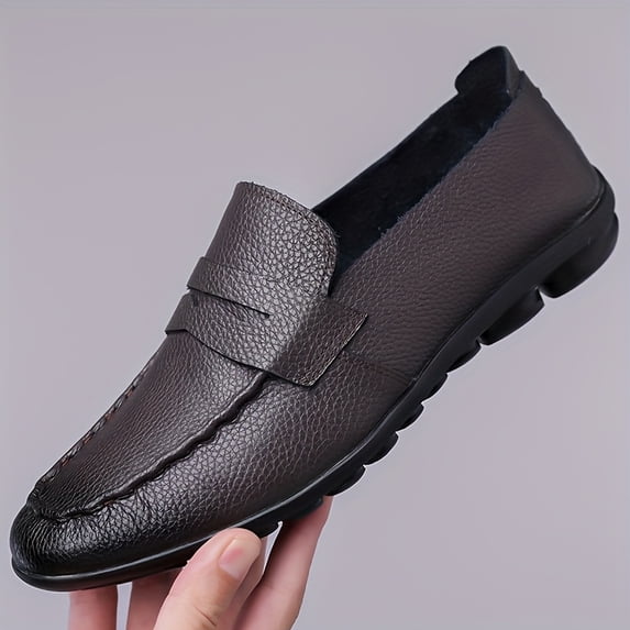 Men's Thin-Soled Non-Slip Loafers, Fashionable Simple Slip-On Business Shoes
