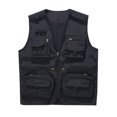 thumbnail image 1 of Men's Thin Sports Multi-bag Casual Loose Mountaineering Tooling Outdoor Sleeveless Hoodless Casual Outwear Jackets, 1 of 3