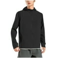 thumbnail image 1 of Men's Thin Style Sun Protection Hooded Jacket UPF 50+ Lightweight Full Zip Long Sleeve Cooling Shirt for Hiking, 1 of 7