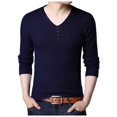 thumbnail image 1 of Men's Thin Wool Sweater Coat V Neck Long Sleeve Knitwear Casual Autumn Warm Soft Lightweight Comfortable Stylish Versatile Layering Piece, 1 of 2