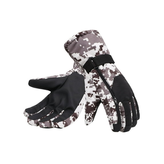 Men's Thinsulate Lined Waterproof Winter Ski Gloves