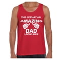 thumbnail image 1 of Men's This is What An Amazing Dad Looks Like Graphic Tank Tops Cool Gift for Dad, 1 of 4