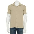 thumbnail image 1 of Men's Thomas Sterling Textured Button Down Shirt Color: Tan Crosshatch Size: XL, 1 of 4