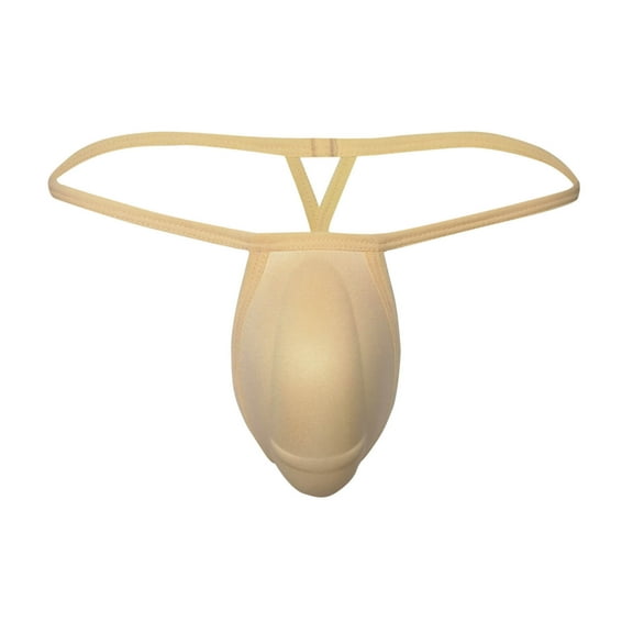 Men's Thong Underwear Low Rise G-String Bikini Briefs Elastic Breathable T-Back Swimsuit Sexy Sponge Pouch Jockstrap