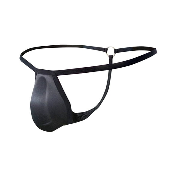 Men's Thong Underwear Low Rise G-String Bikini Briefs Elastic Breathable T-Back Swimsuit Sexy Sponge Pouch Jockstrap