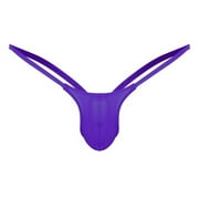 Mens Thongs Underwear Brief Micro Mesh Low Rise Sexy T-Back Bulge Pouch Sexy G-Strings Underpants