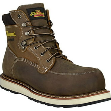 Men's Thorogood 6" Composite Toe WP Wedge Sole Moc Toe Work Boot 804-4145, Brown