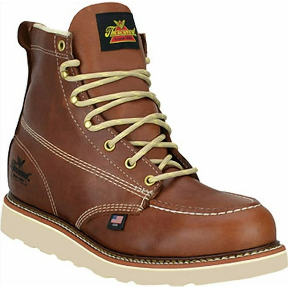 Men's Thorogood 6" Steel Toe Boots (U.S.A.) 804-4200-GWP501 with Free Gift Lace