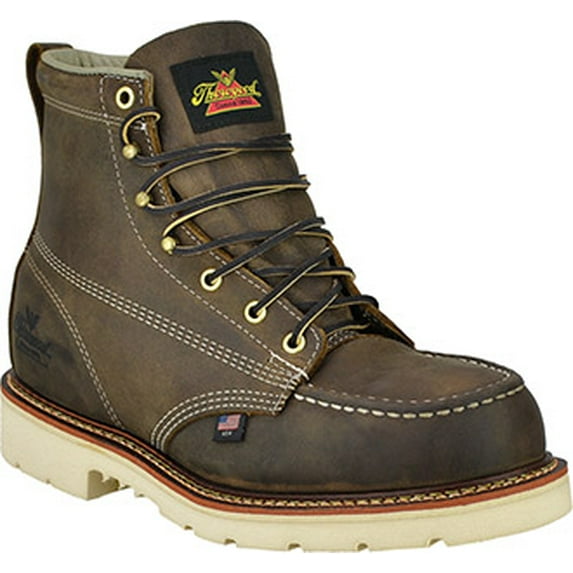 Men's Thorogood 6" Steel Toe Moc Toe Boot (U.S.A.) 804-4375-GWP706 with Leather Lace