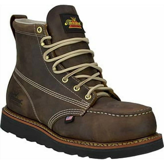 Men's Thorogood 6" Steel Toe Wedge Sole Moc Toe Boot (U.S.A.) 804-4135-GWP702