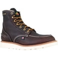 thumbnail image 1 of Men's Thorogood 6" WP Wedge Sole Work Boot (U.S.A.) 814-3600-GWP706 with Leather Lace, Dark Brown,Brown,Briar, 1 of 2