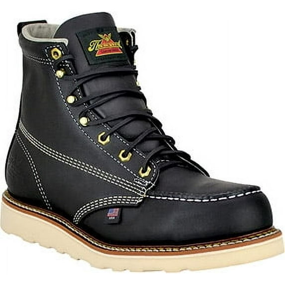 Men's Thorogood 6" Work Boots (U.S.A.) 814-6201-GWP704 with Leather Lace