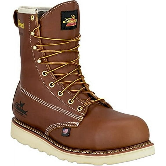 Men's Thorogood 8" Composite Toe Waterproof Wedge Sole Boot (U.S.A.) 804-4210, Brown,Tobacco