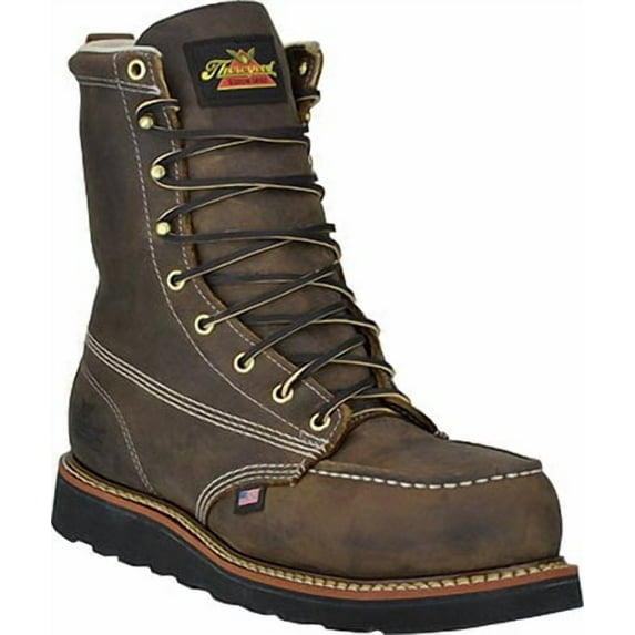 Men's Thorogood 8" Steel Toe Wedge Sole Moc Toe Boot (U.S.A.) 804-4235-GWP706