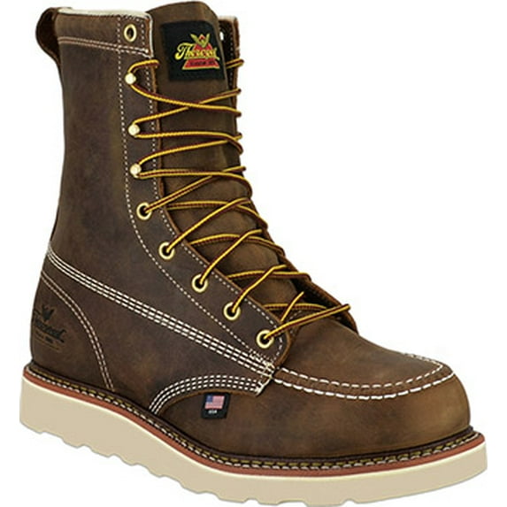 Men's Thorogood 8" Steel Toe Wedge Sole Moc Toe Work Boot (U.S.A.) 804-4478
