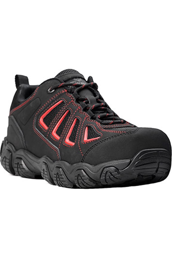 Men's Thorogood Composite Toe Metal Free Hiker Work Shoe 804-6001, Black,Red