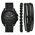 thumbnail image 1 of Men's Three-Hand, Black Alloy Watch Gift Set, 1 of 3
