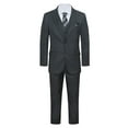 thumbnail image 1 of Men's Three Piece Premium Modern Fit Two Button Suit Charcoal-Gray, 1 of 7