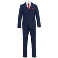 thumbnail image 1 of Men's Three Piece Premium Modern Fit Two Button Suit Indigo Blue, 1 of 5