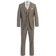 thumbnail image 1 of Men's Three Piece Premium Modern Fit Two Button Suit Sand, 1 of 3