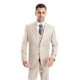 thumbnail image 1 of Men's Three Piece Vested Modern Fit Two Button Suit, 1 of 1