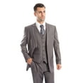thumbnail image 1 of Men's Three Piece Vested Modern Fit Two Button Suit, 1 of 1
