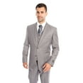 thumbnail image 1 of Men's Three Piece Vested Modern Fit Two Button Suit, 1 of 1