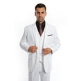 thumbnail image 1 of Men's Three Piece Vested Modern Fit Two Button Suit, 1 of 1