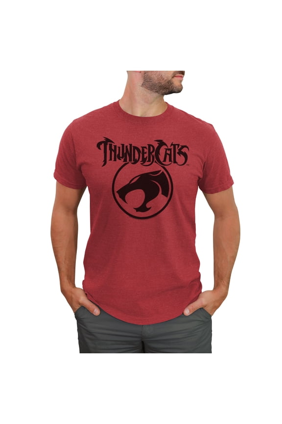 Men's ThunderCats Circle Logo Graphic Tee Red Heather Large
