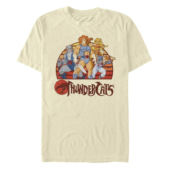 Men's Thundercats Retro Stripes Group Shot  Graphic T-Shirt
