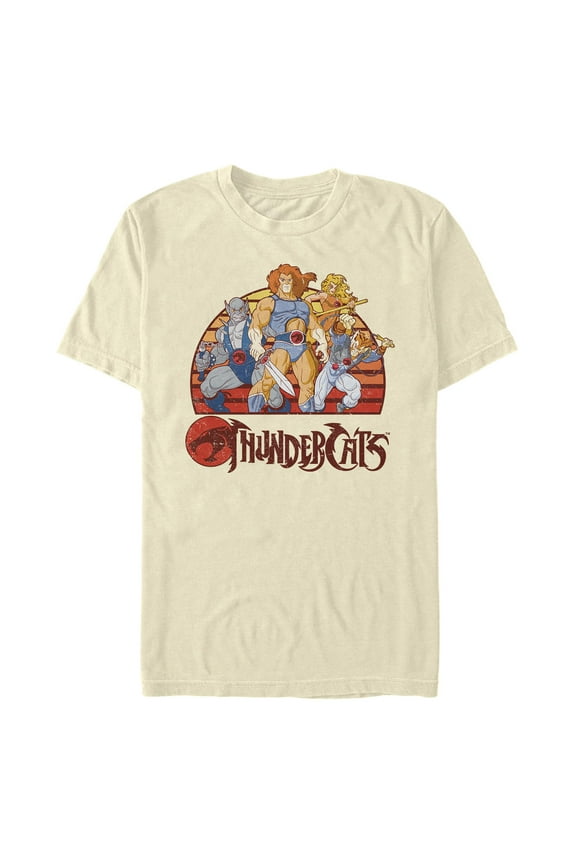 Men's Thundercats Retro Stripes Group Shot Graphic T-Shirt