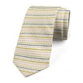 thumbnail image 1 of Men's Tie, Bohemian Pastel Folk Forms, 3.7", Pale Coffee Peach Taupe, by Ambesonne, 1 of 4