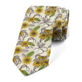 thumbnail image 1 of Men's Tie, Bouquet Art of Sunflowers, 3.7", Earth Yellow and Multicolor, by Ambesonne, 1 of 4