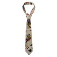 thumbnail image 1 of Men's Tie, Checkered Texture Floral Printed Tie Fashionable Wedding Party Best Man Suit Tie Work Tie Male Birthday Gift, 1 of 8