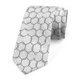 thumbnail image 1 of Men's Tie, Chemistry College Lab, 3.7", Black and White, by Ambesonne, 1 of 4
