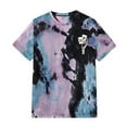 thumbnail image 1 of Men's Tie Dye Short Sleeve Round Neck Graphic Casual Tee Shirt Tops for Everyday Wear Light Purple2,6X-Large, 1 of 3