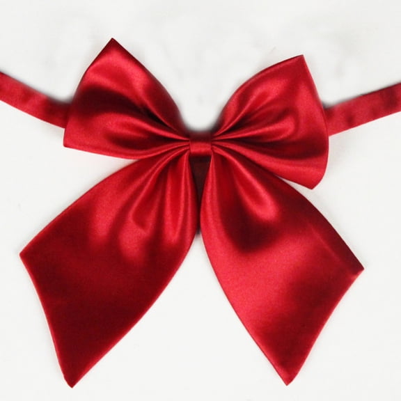 Men's Tie Elegant Solid Color Polyester Silk Bow Tie For Student Career Attache And Flight Attendant Rubber Gear Ties Satin Night Cap with Ties Bow for Dogs Small Hair Coil Thick Flower