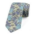 thumbnail image 1 of Men's Tie, Hand Drawn Wild Roses Art, 3.7", Lavender Blue and Multicolor, by Ambesonne, 1 of 4