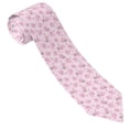 thumbnail image 1 of Men's Ties, Charming Cartoon Pink Cute Pig Satin Ties for Men, Mens Formal Neck Ties for Business Weeding Gift, 1 of 5